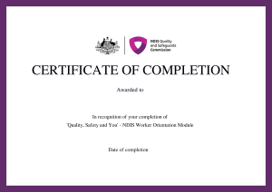 NDIS Worker Orientation Module